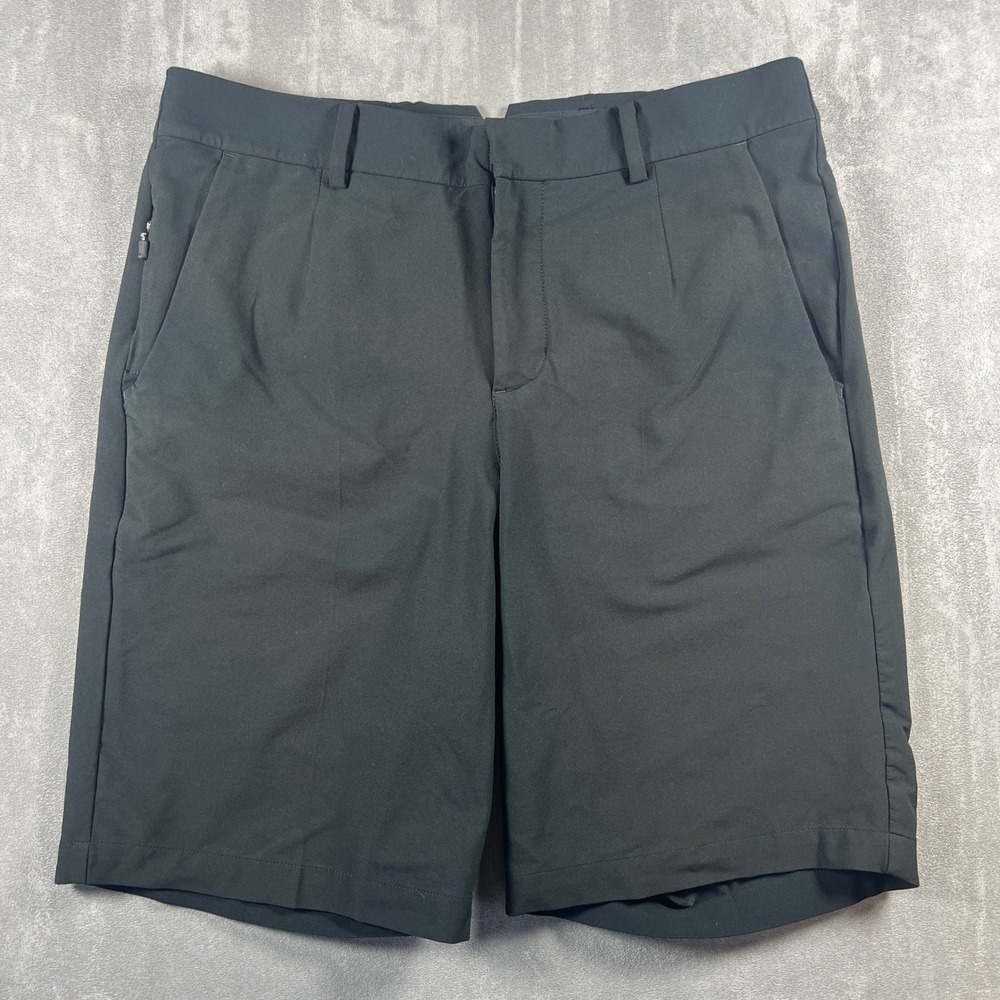 Nike Tiger Woods Collection Mens Golf Shorts Black Size 30 Perforated Stretch